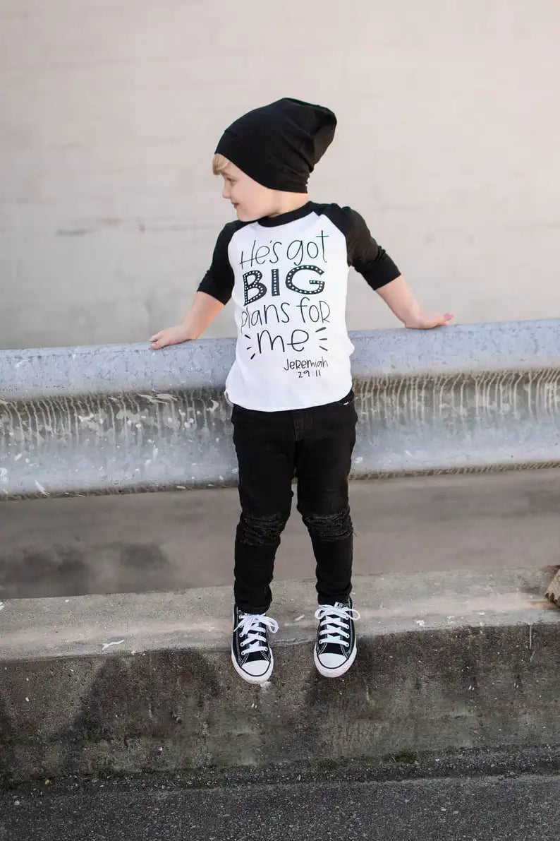 Children's, He's Got Big Plans For Me Long Sleeve T-Shirt