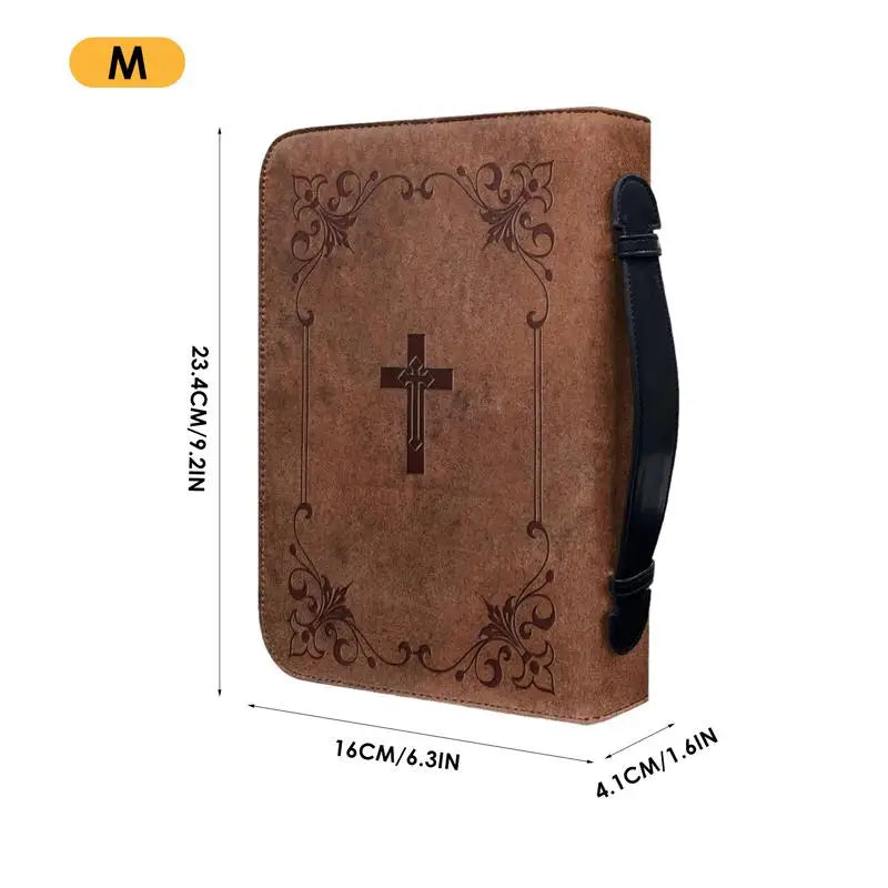 Classic Brown Cross Bible Carry Case