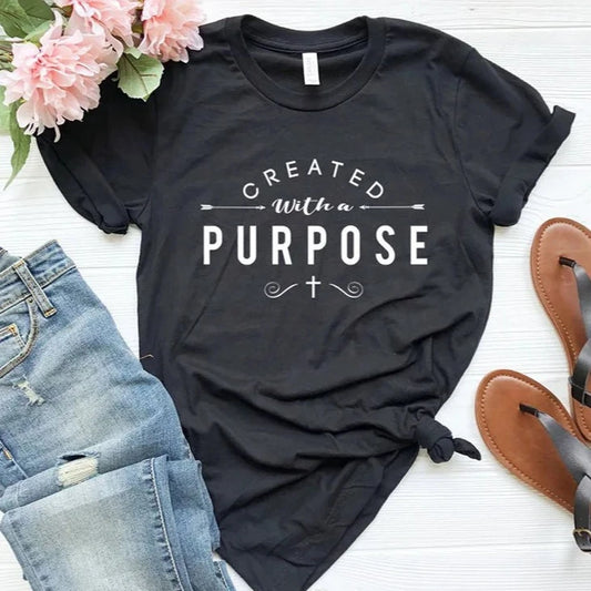 Beautiful Ladies Created with A Purpose T Shirts