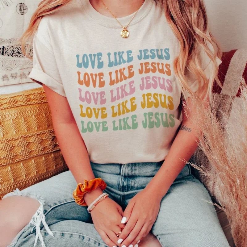 Beautiful Ladies Love Like Jesus T-Shirts