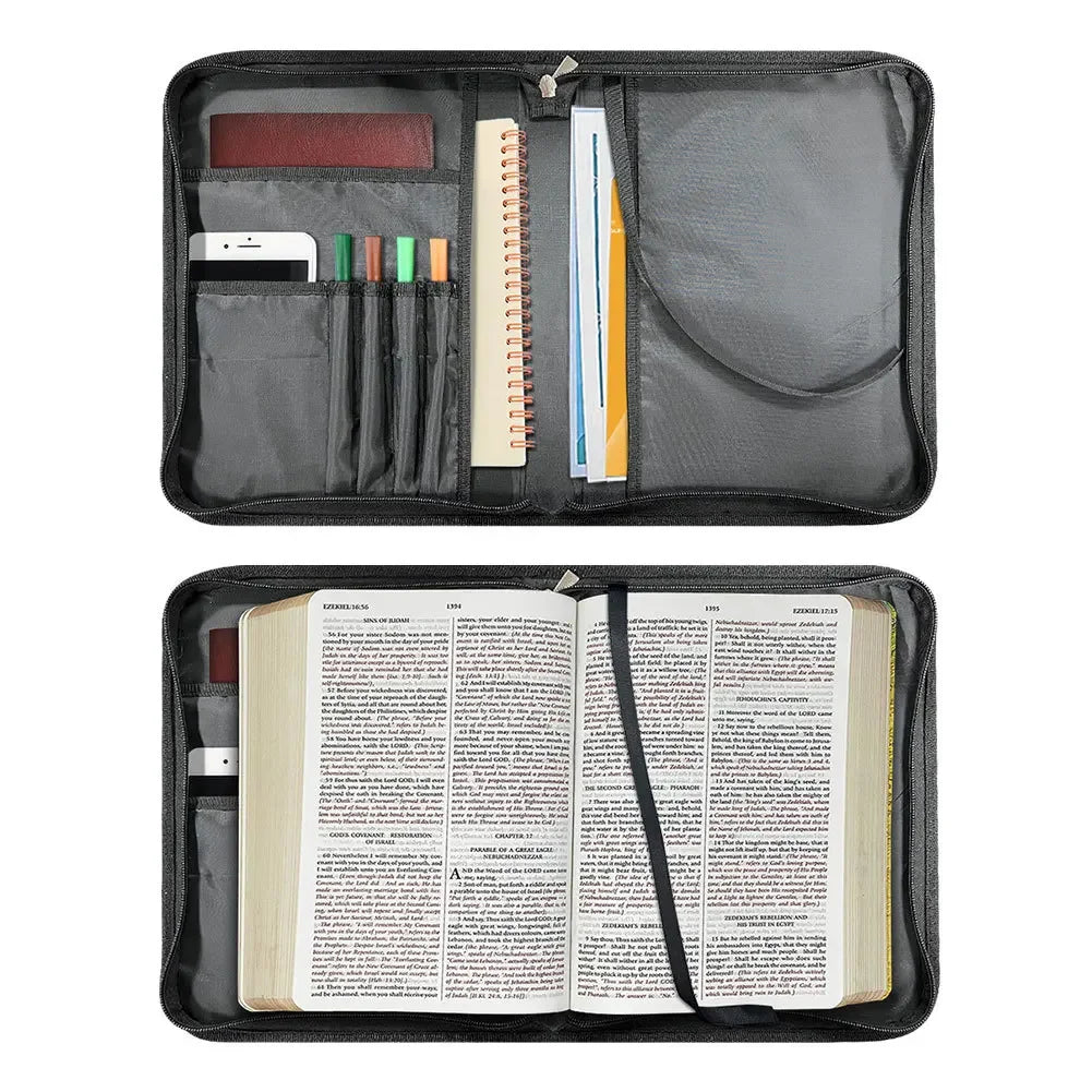 Pretty Floral Bible Carrier Case - I Can Do All Things Through Christ