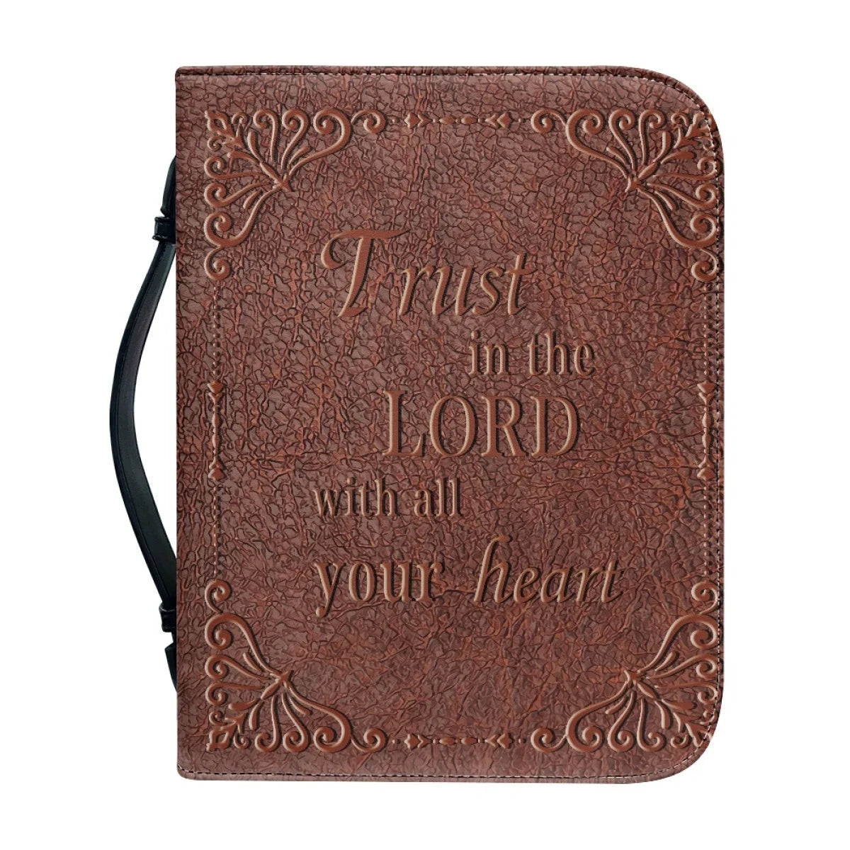 Classic Brown Trust the Lord Bible Carry Case